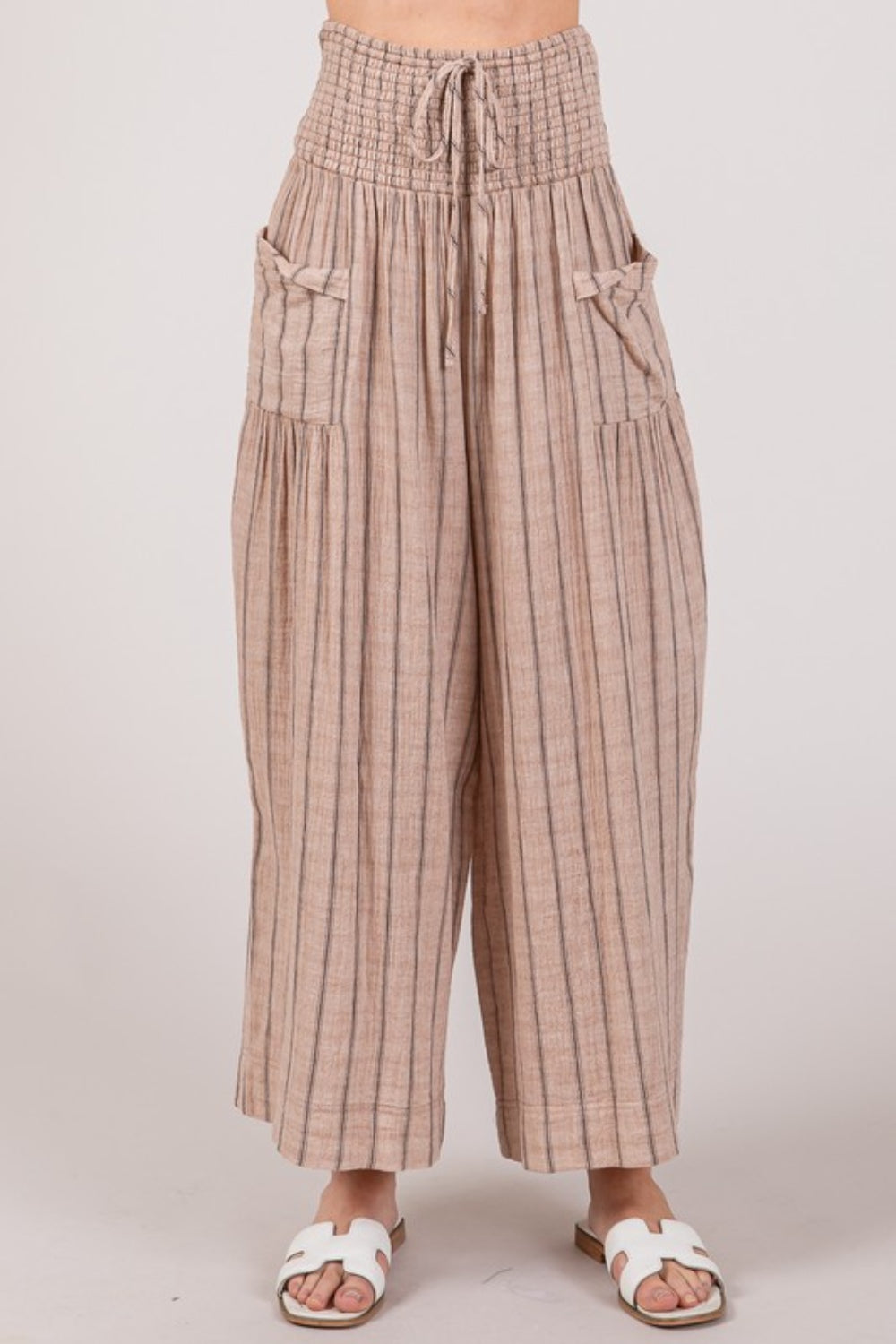 SAGE + FIG Cotton Gauze Wash Stripe Pants-3